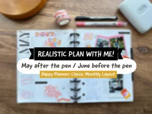 *realistic* plan with me | happy planner classic monthly layout